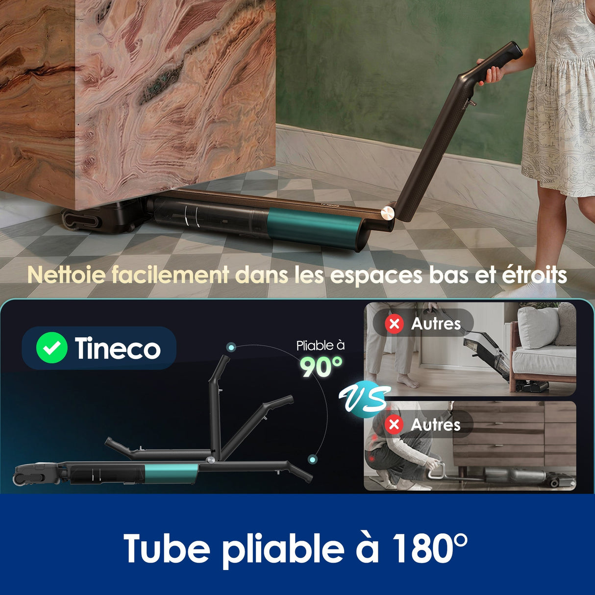 Tineco Floor One i7 Fold Cordless Wet Dry Vacuum