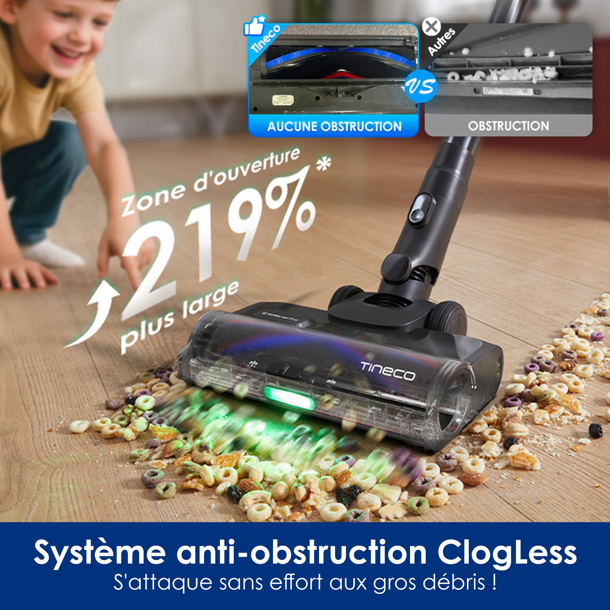 Tineco Pure One S70 Cordless Stick Vacuum (Grey)