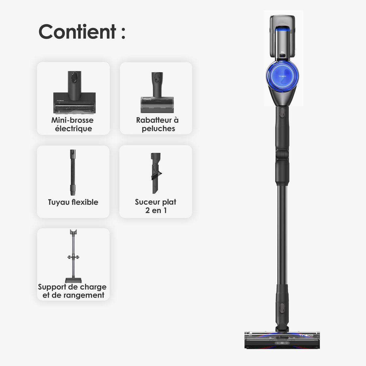 Tineco Pure One S70 Cordless Stick Vacuum (Grey)
